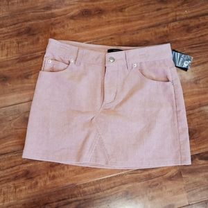 NWT Forever21 Pink Corduroy Mini Skirt, M